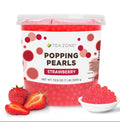 Tea Zone Strawberry Popping Pearls/Popping Boba(B2053, 7lbs) for Boba Tea